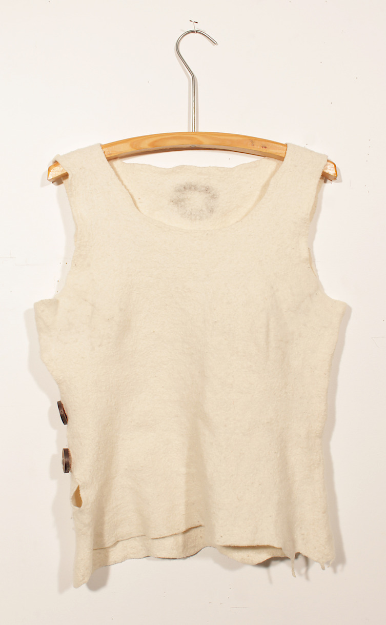 White Wet Felted Top, 2013